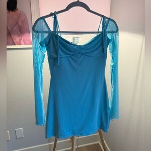 Edikted Off Shoulder Ariel Dress in Medium